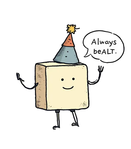 T-Shirts Custom: Always beALT with Quirky Cube and Party Hat