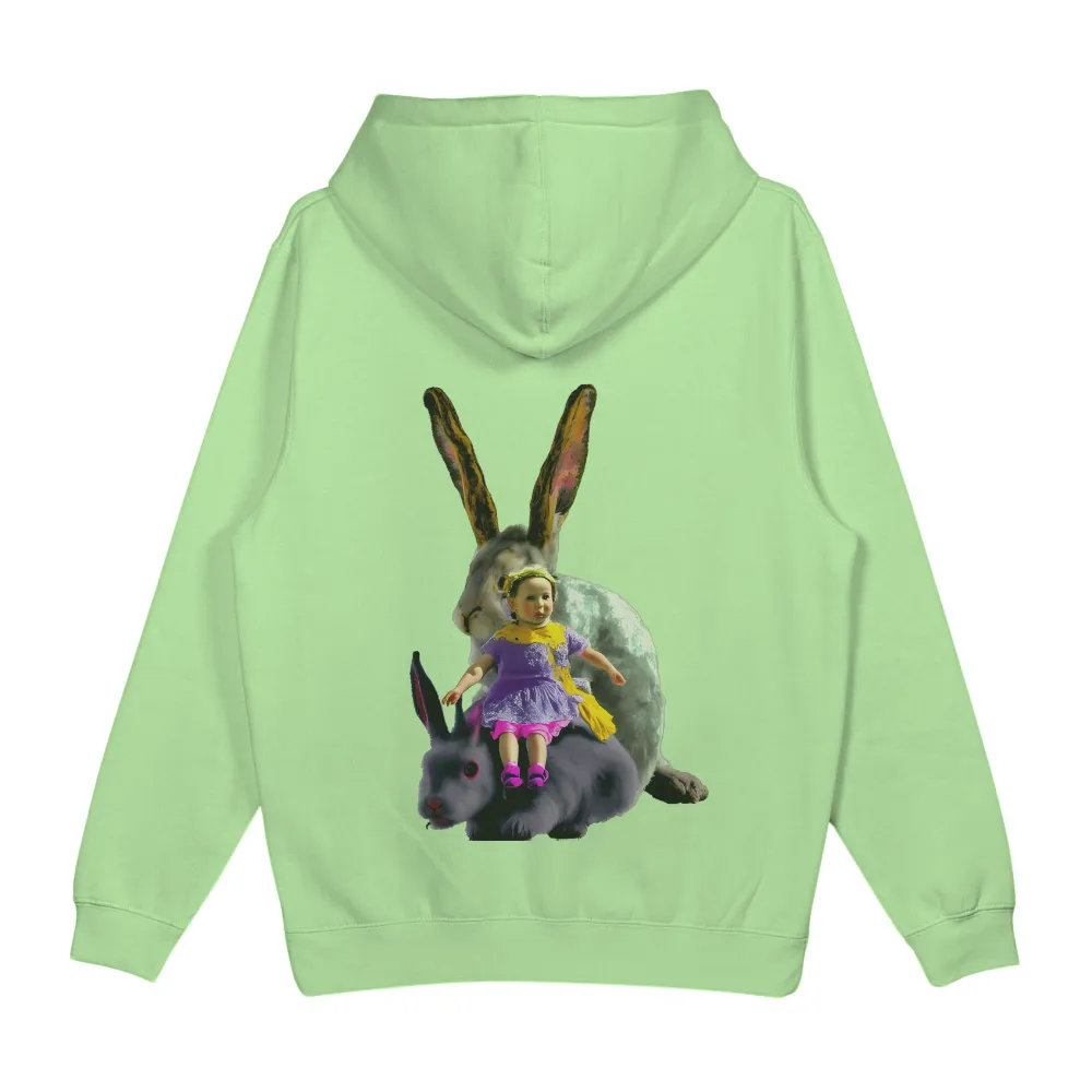 T-Shirts Custom: Whimsical Adventure with Magical Rabbits|sun protective clothing mens shirts