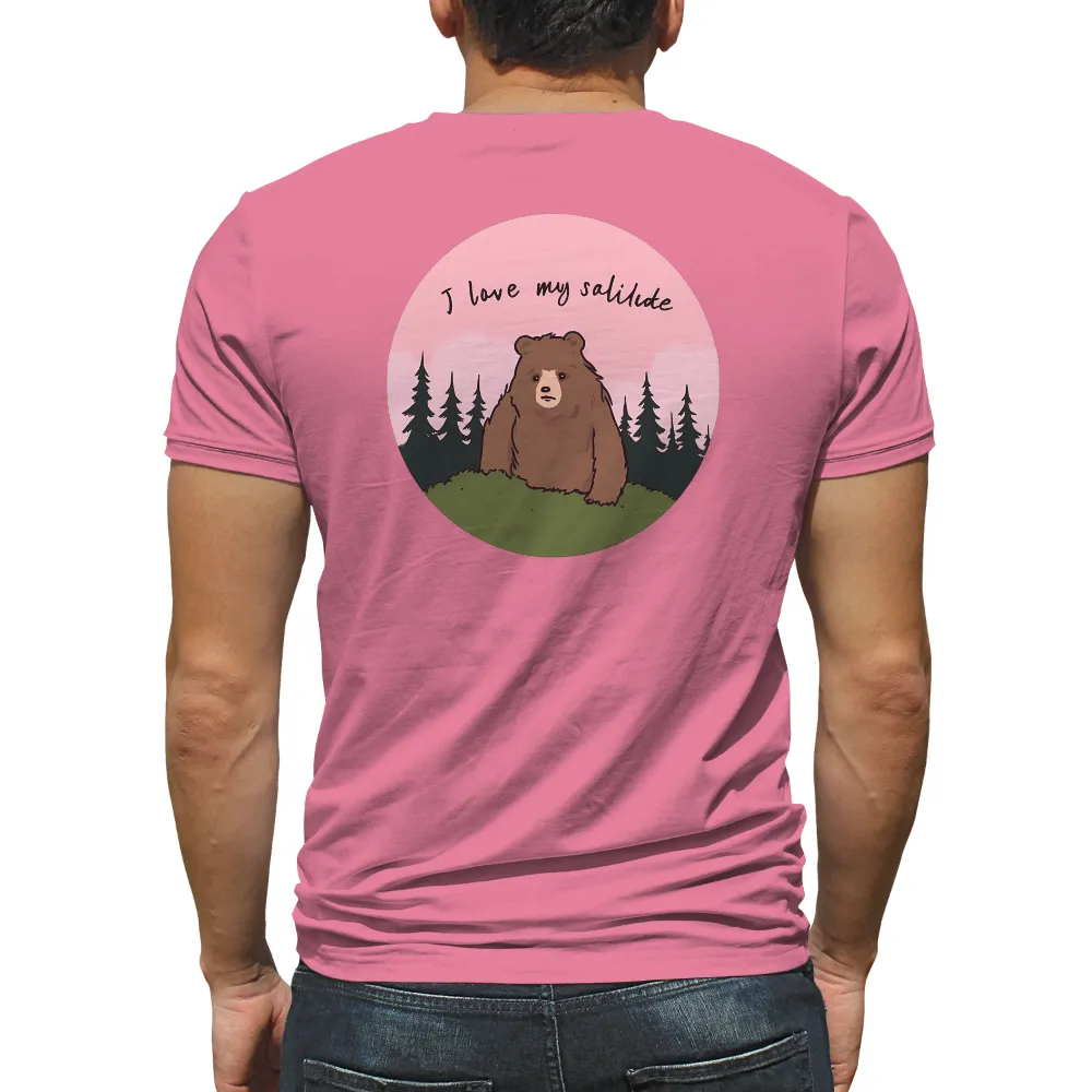 Tee Shirts Printed: I Love My Salilide - Bear in the Forest|beer bear shirt it's always sunny