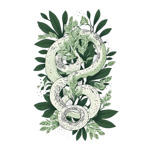 T-Shirts Custom: Serpent of the Forest - Nature's Cycle of Transformation