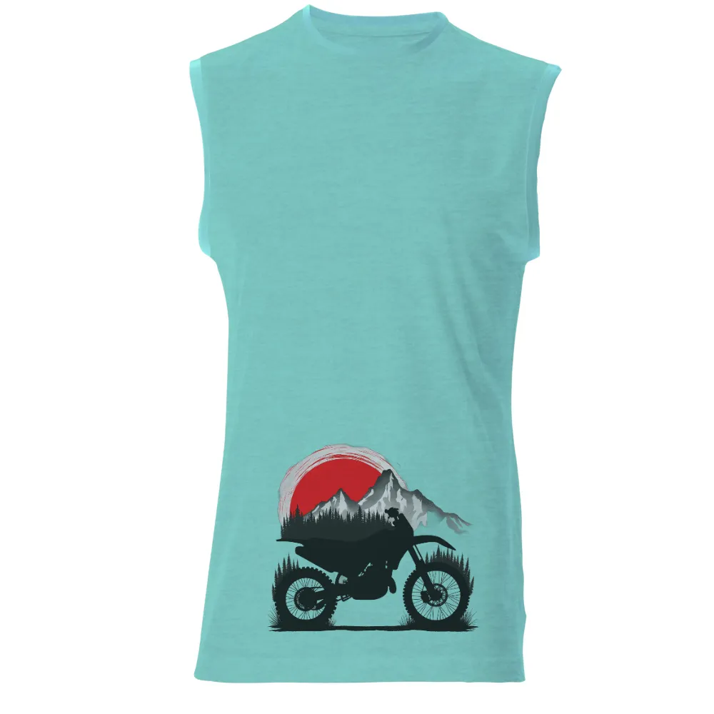 Shirts Graphic Tees: Dirt Bike Adventure Under the Sunset|adventure time shirt sex