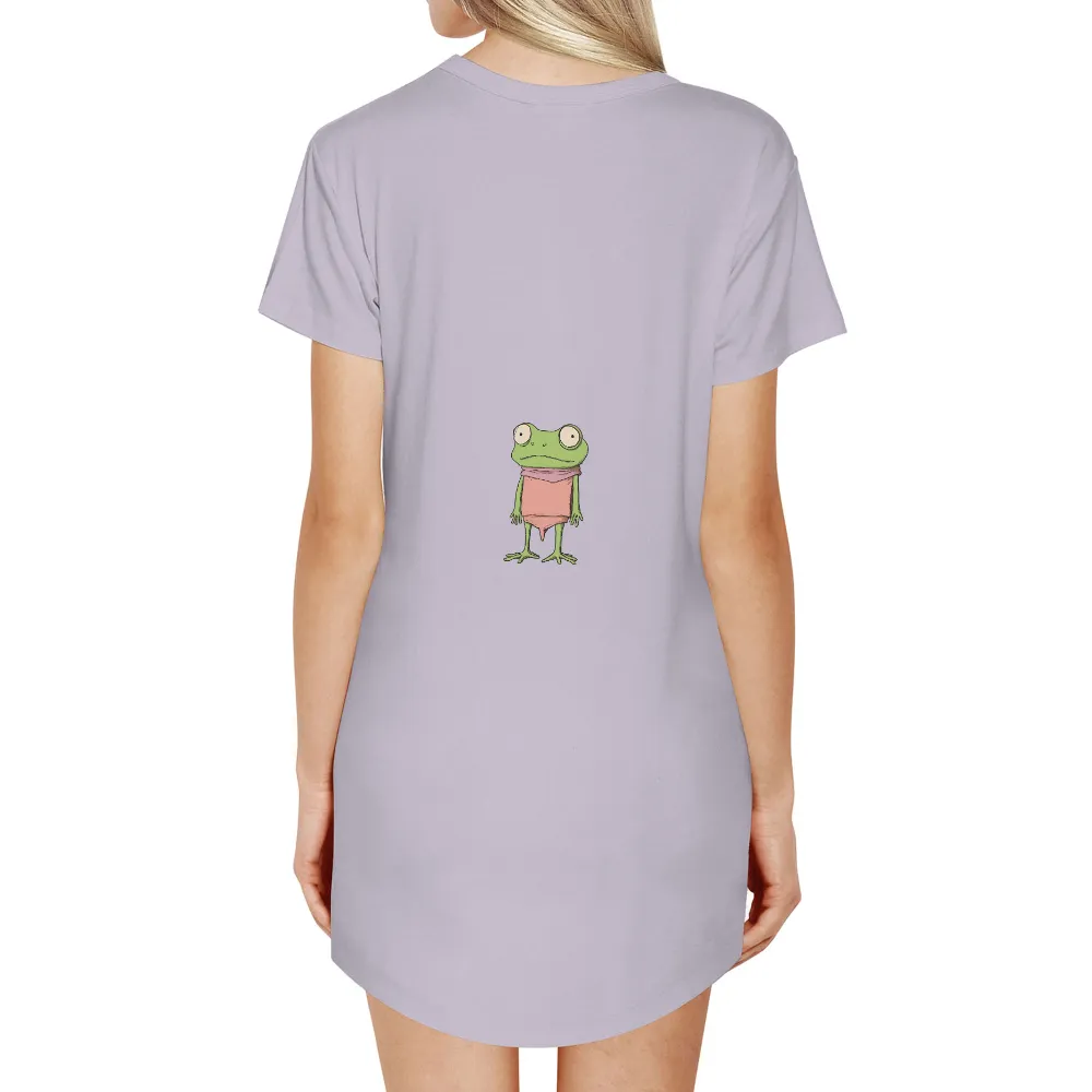 Frog in Pink Dress: Embrace Your Individuality with T-Shirt Printing|roblox t shirt aesthetic frog