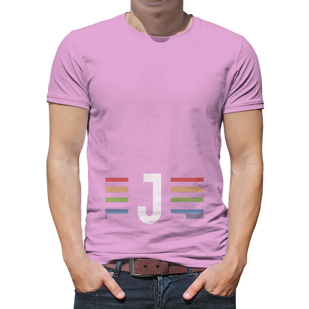 Bold Letter J Pop Culture Apparel: Vibrant and Unique Design|capitalist nostalgia shirt