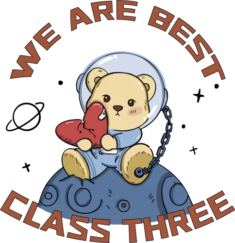 TShirt Printing: Astro the Teddy Bear Astronaut - Space Heart Friendship