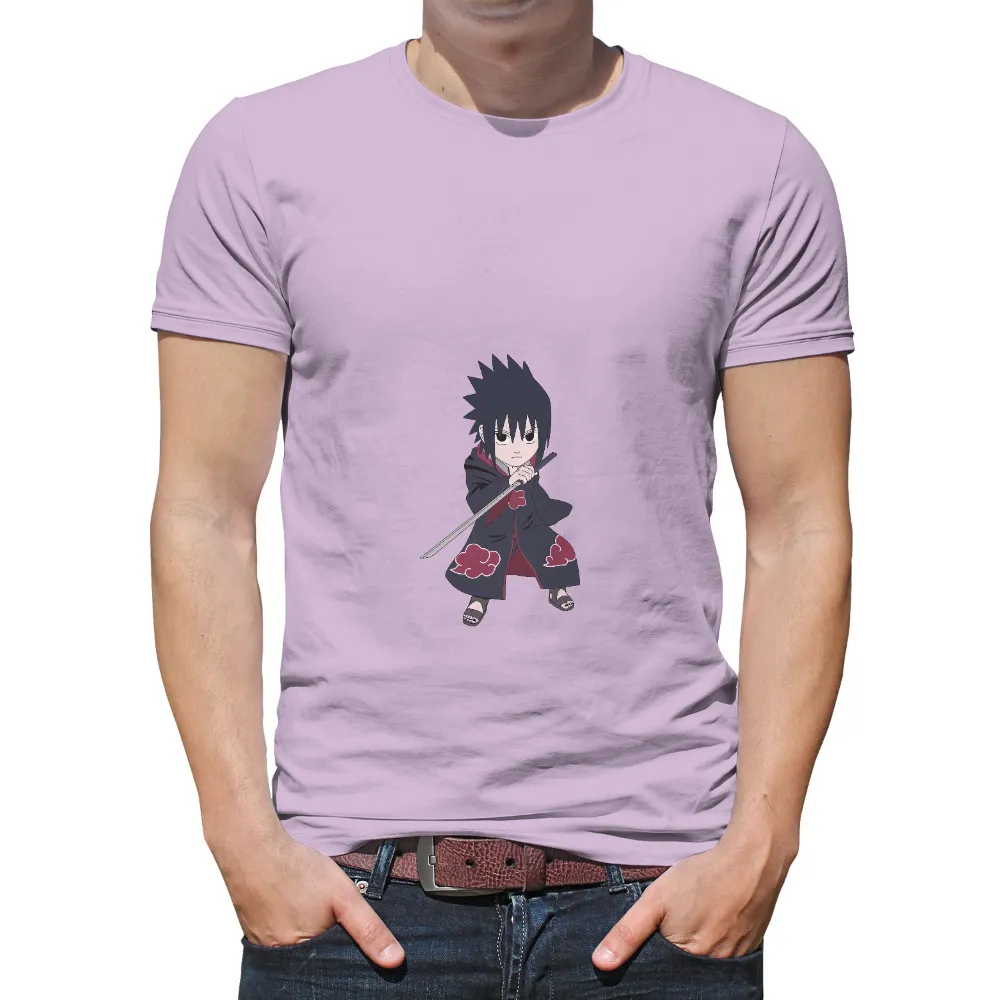 T-Shirts Pattern: Sasuke's Journey in Minimalist Design|roblox t shirt ninja