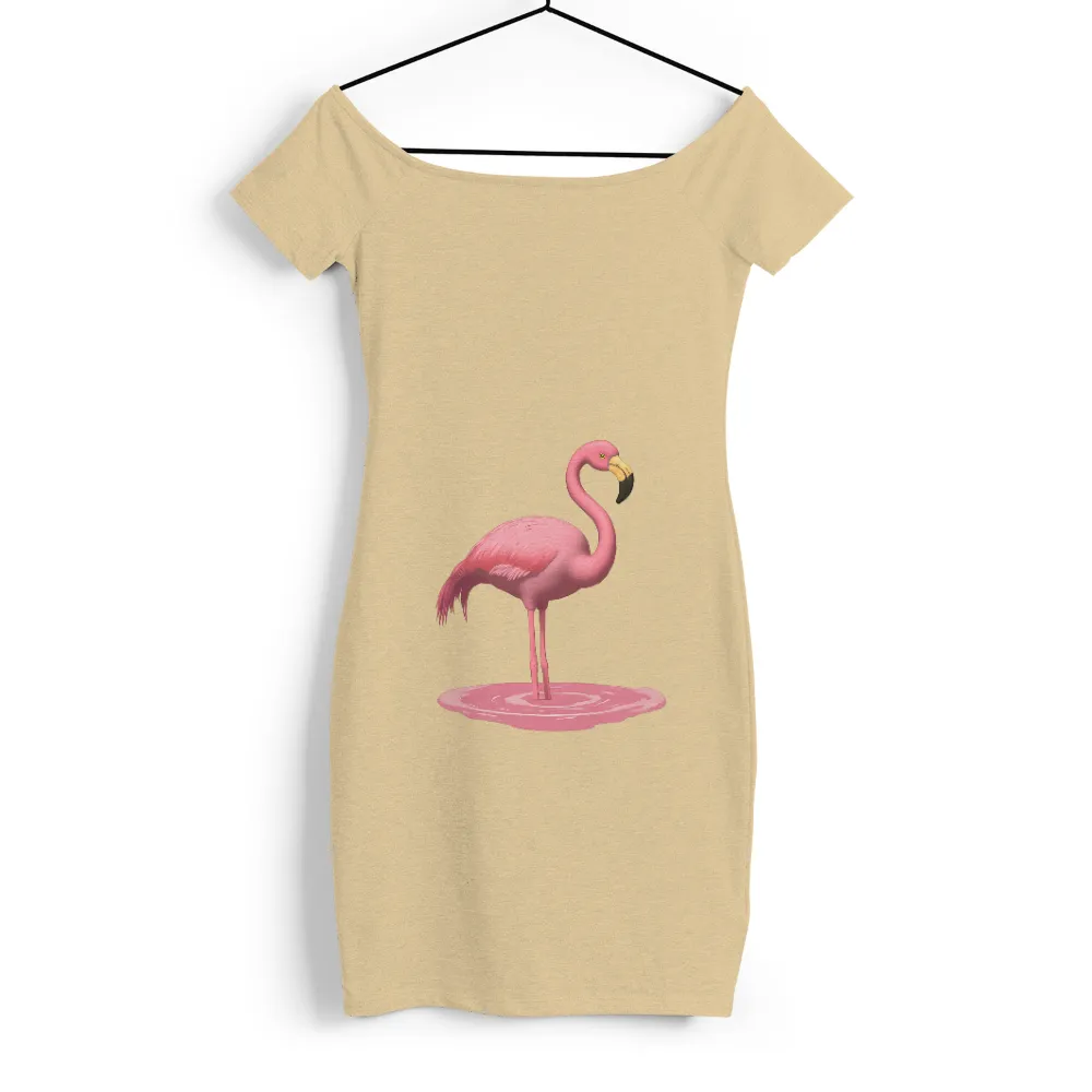 Tee Shirt Printing: Rosa the Flamingo - Artistic Grace and Elegance|flamingo valentine shirt