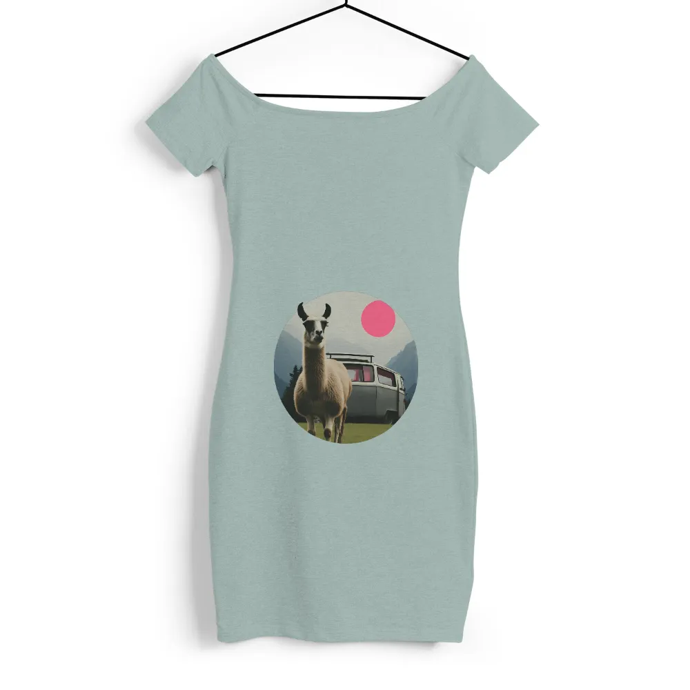 Shirts Graphic Tees: Llama Adventure in Vintage Valley|nba vintage tshirts