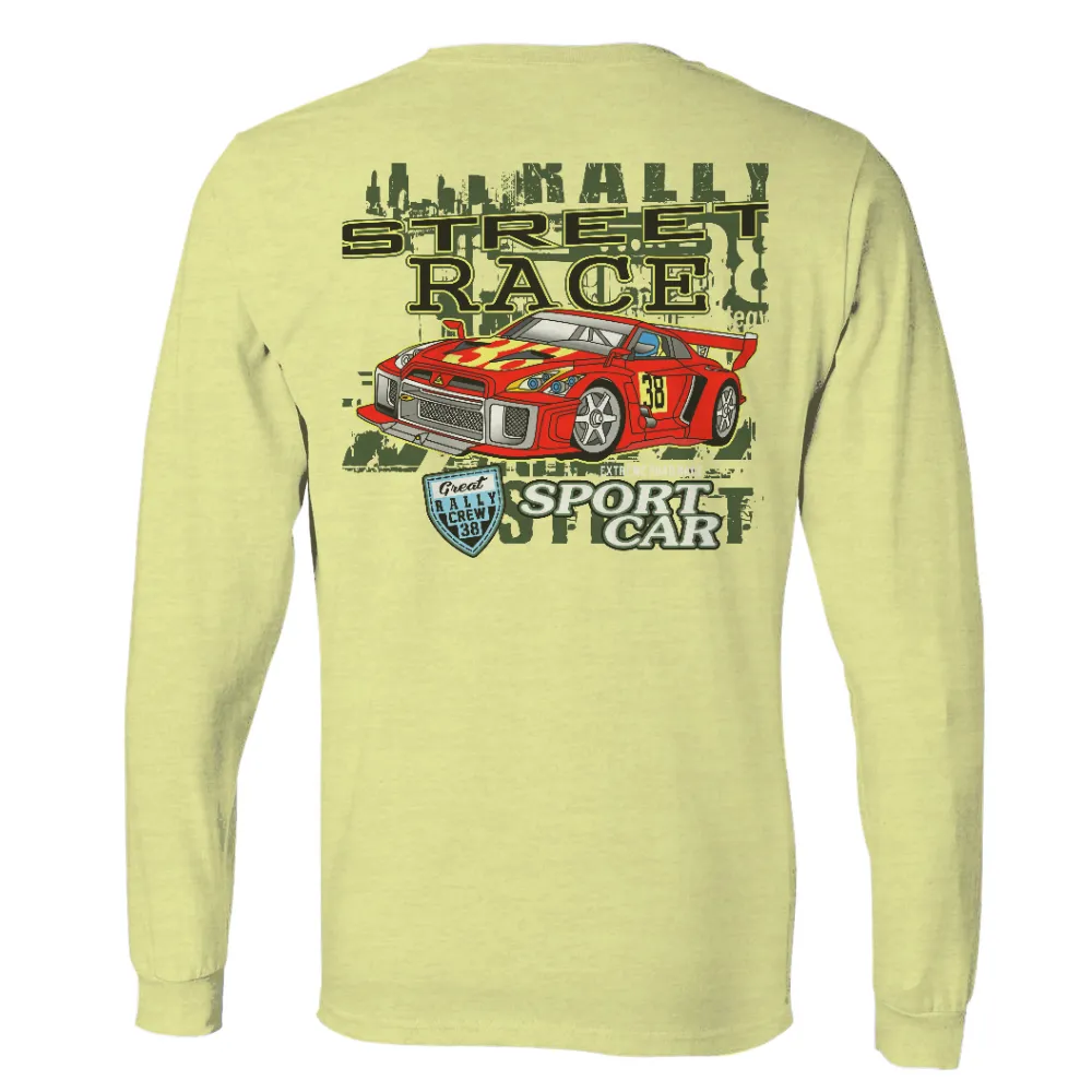 Custom Tee Shirts: Street Race Sports Car - Extreme Speed and Competition|hot rod and muscle car t shirts