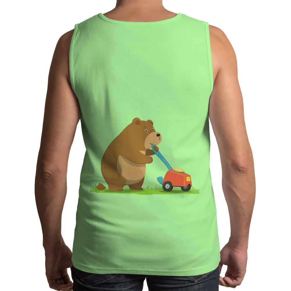 Bruno the Bear: Whimsical Gardening T-Shirts Pattern|mama bear rainbow shirt