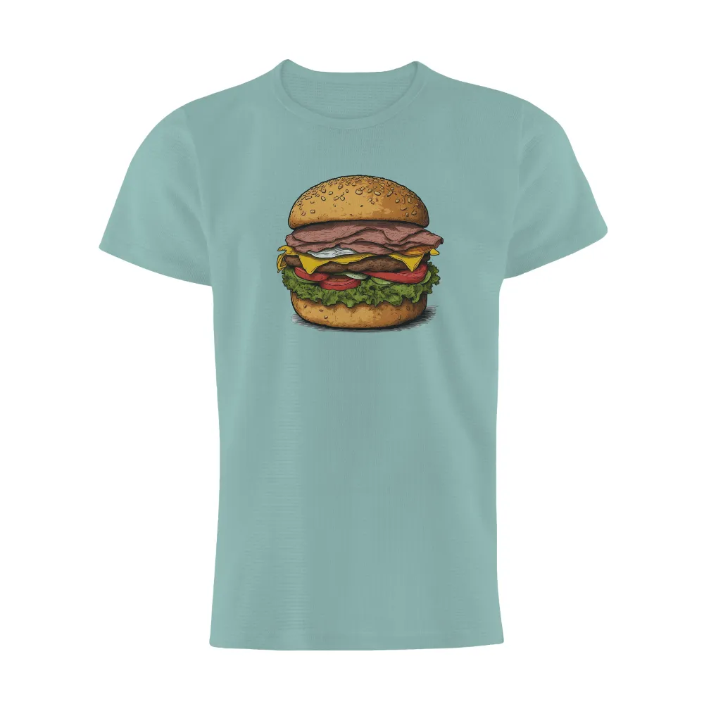 Customized Tee Shirts: The Art of the Perfect Burger|men's art cotton colorful printed loose casual shirts