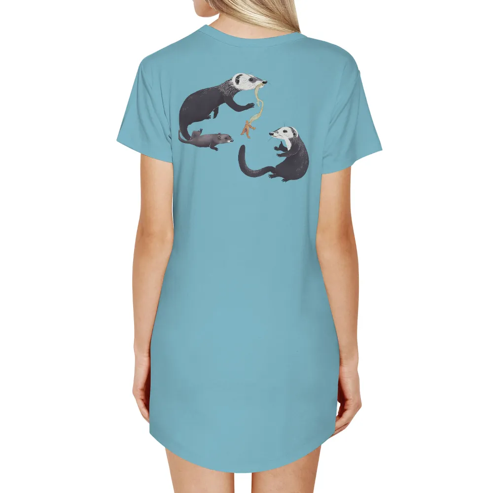 Customized Tee Shirts: Whimsical Otters and Unexpected Adventures|final fantasy tifa cut shirt