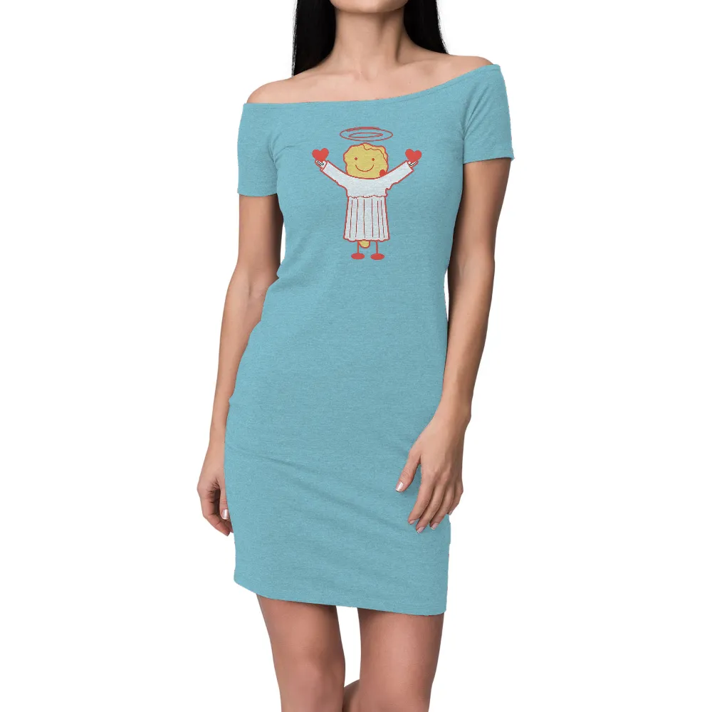 T-Shirts Design: Spread Love with Angel Lila|forest doraemon t shirt