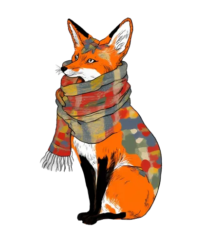 Shirts Graphic Tees: Felix the Fox - Resilience and Warmth