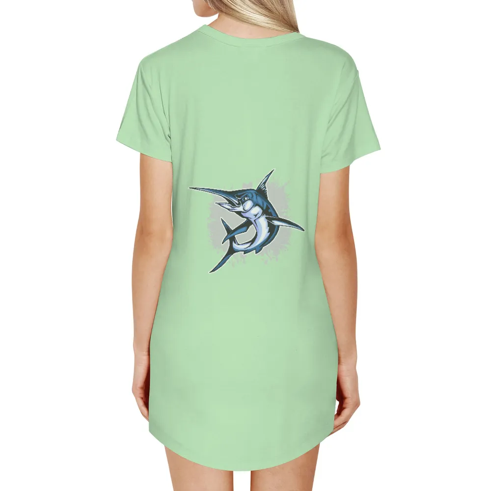 Custom T-Shirt Printing: Blue Marlin Adventure - Sports, Freedom, Ocean|freedom celtics jersey