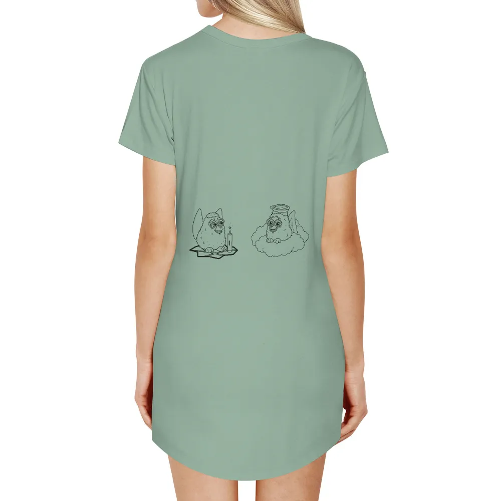 T-Shirts Design: Whimsical Creatures of Magic and Wisdom|sunlight magic print shirt