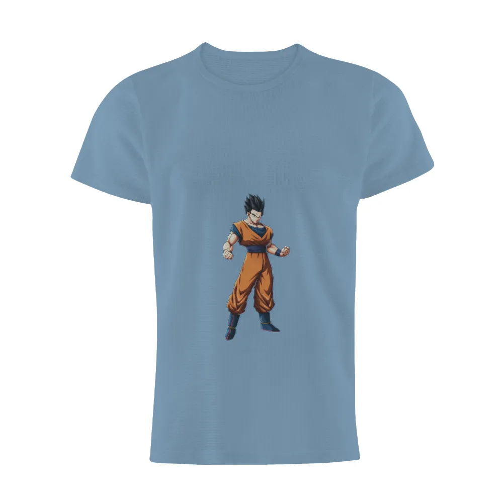 Graphic Tees: Iconic Anime Hero - Strength and Determination|orange justice shirt