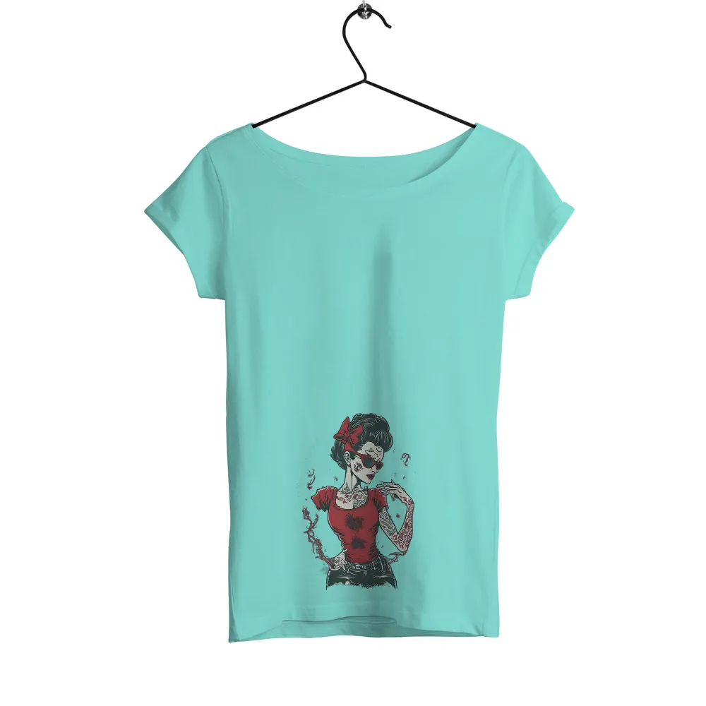 T-Shirts Custom: Vintage & Retro Tattoo Blouse - Rosa's Story|red hot chili peppers 2022 t shirt