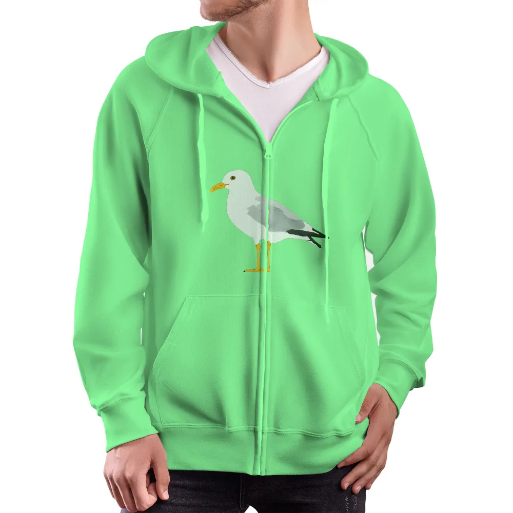 Seagull Minimalist T-Shirt Printing | Nature-Inspired Design|men larry bird jersey