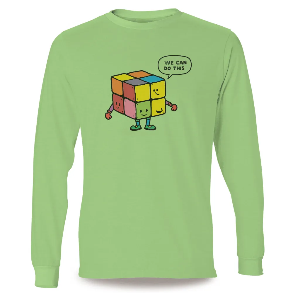 Customized Tee Shirts: Rainbow Cube - We Can Do This|colorful graffiti