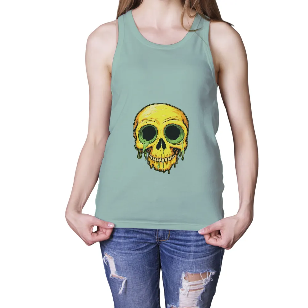 Custom Tee Shirts: Glowing Skull Horror Design|marvel comic t shirts women's