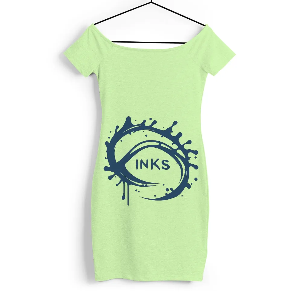 Inks Tee Shirt Printing: Vision and Expression in Blue Ink|blue butterfly print longline shirt