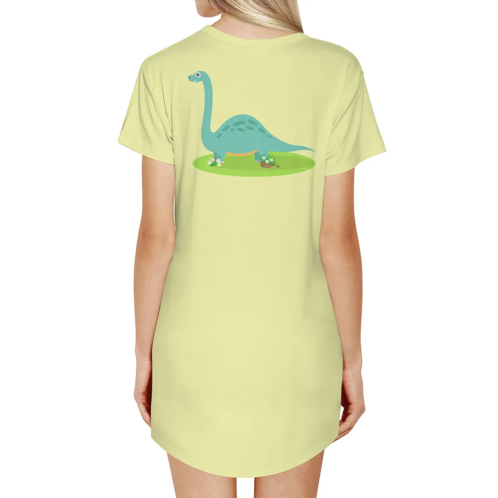 Custom Tee Shirts: Gentle Giant Elara in a Field of Wildflowers|simplicity tee shirt pattern