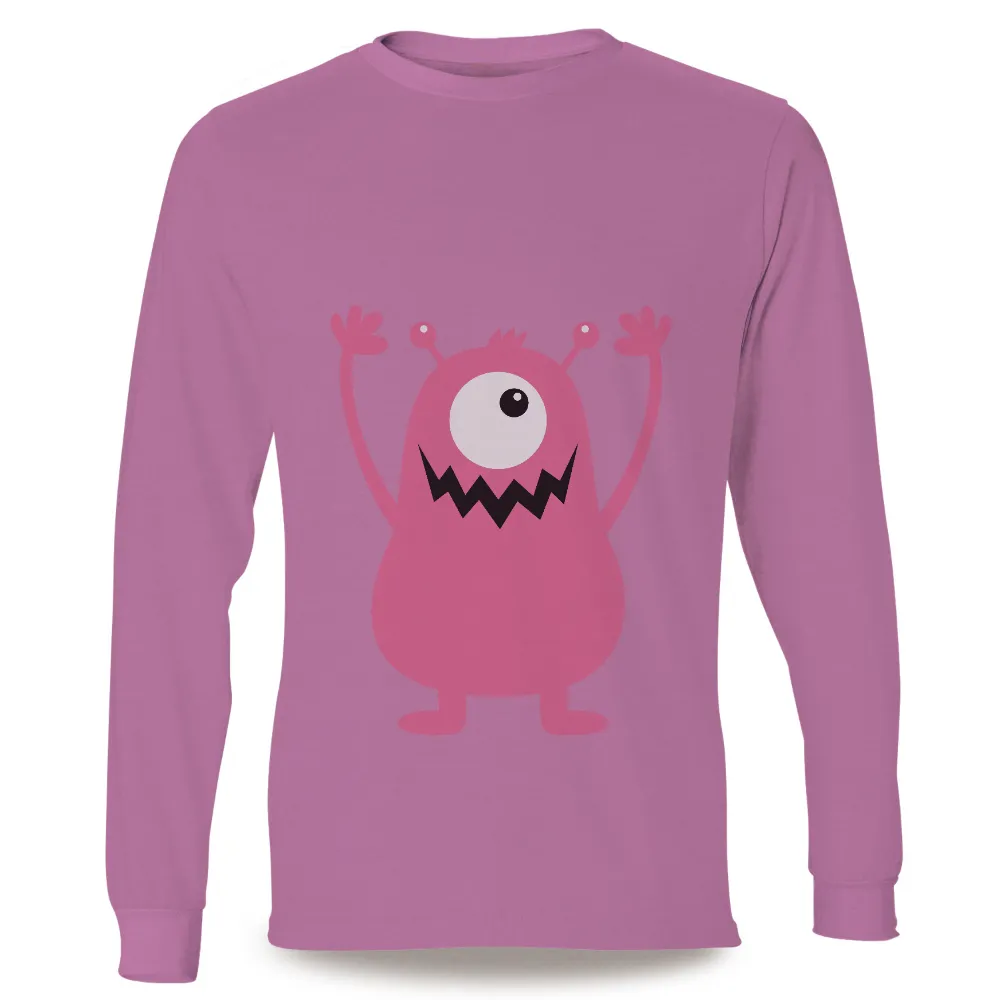 TShirt Design: Pink Monster Zippy - Whimsical Happiness|cyanide and happiness f bomb shirt