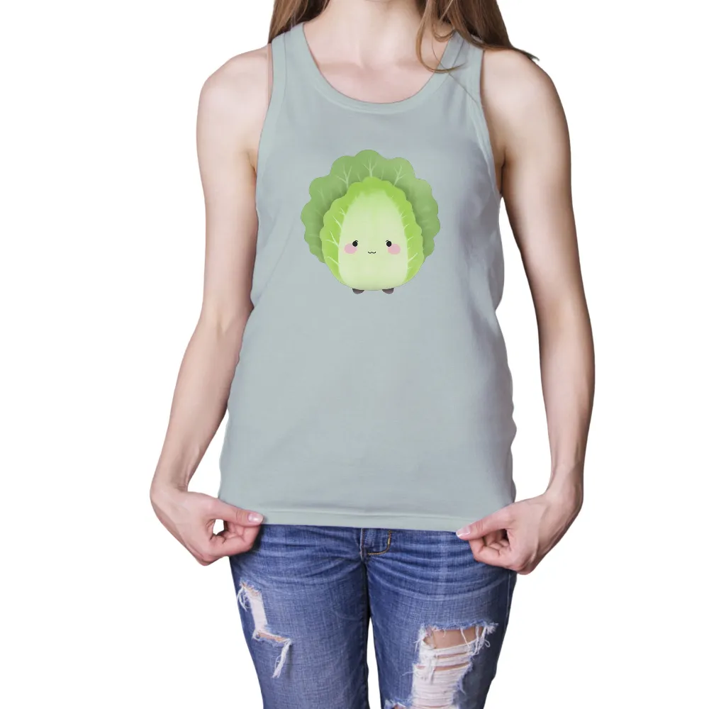 T-Shirts Custom: Embrace Happiness with Cappy the Cute Cabbage|roblox cute t shirt free