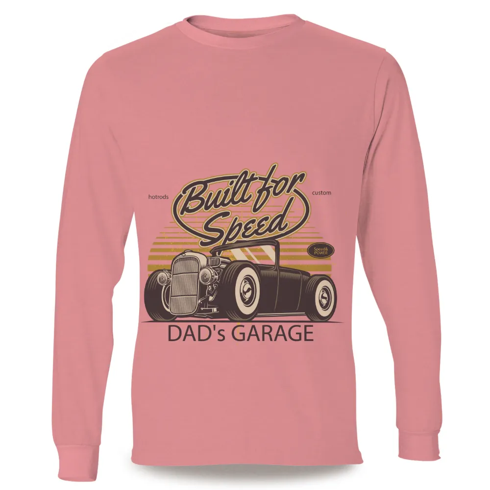 T-Shirts Design: Built for Speed - Hot Rod Vintage Art|the new day feel the power t shirt