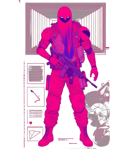 TShirt Design: Cyberpunk Warrior in Neon Glow