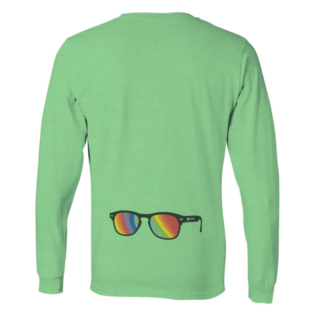 T-Shirts Custom: Rainbow Sunglasses - A Symbol of Unity and Love|rainbow t shirt myntra