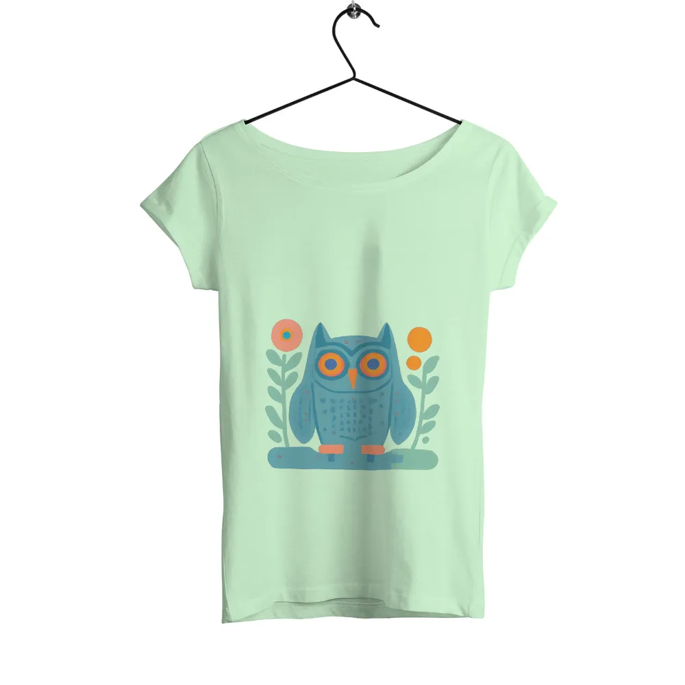 Whimsical Vintage Style Owl Design: Custom Print Art|vintage 1970 shirt mens