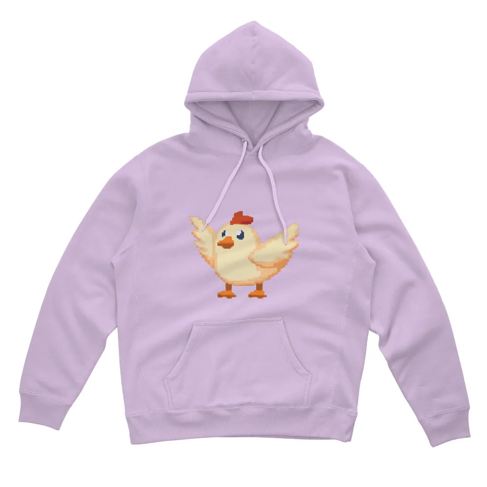 Pixel Art Chicken T-Shirt Printing: A Whimsical Nostalgic Design|chicken and guns t shirt