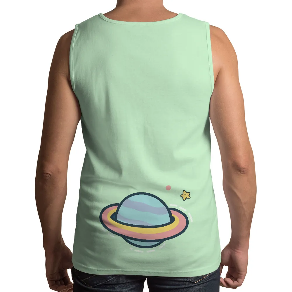 T-Shirts Custom: Cosmic Whimsy - Planet in Pastel Hues|pastel t shirt roblox