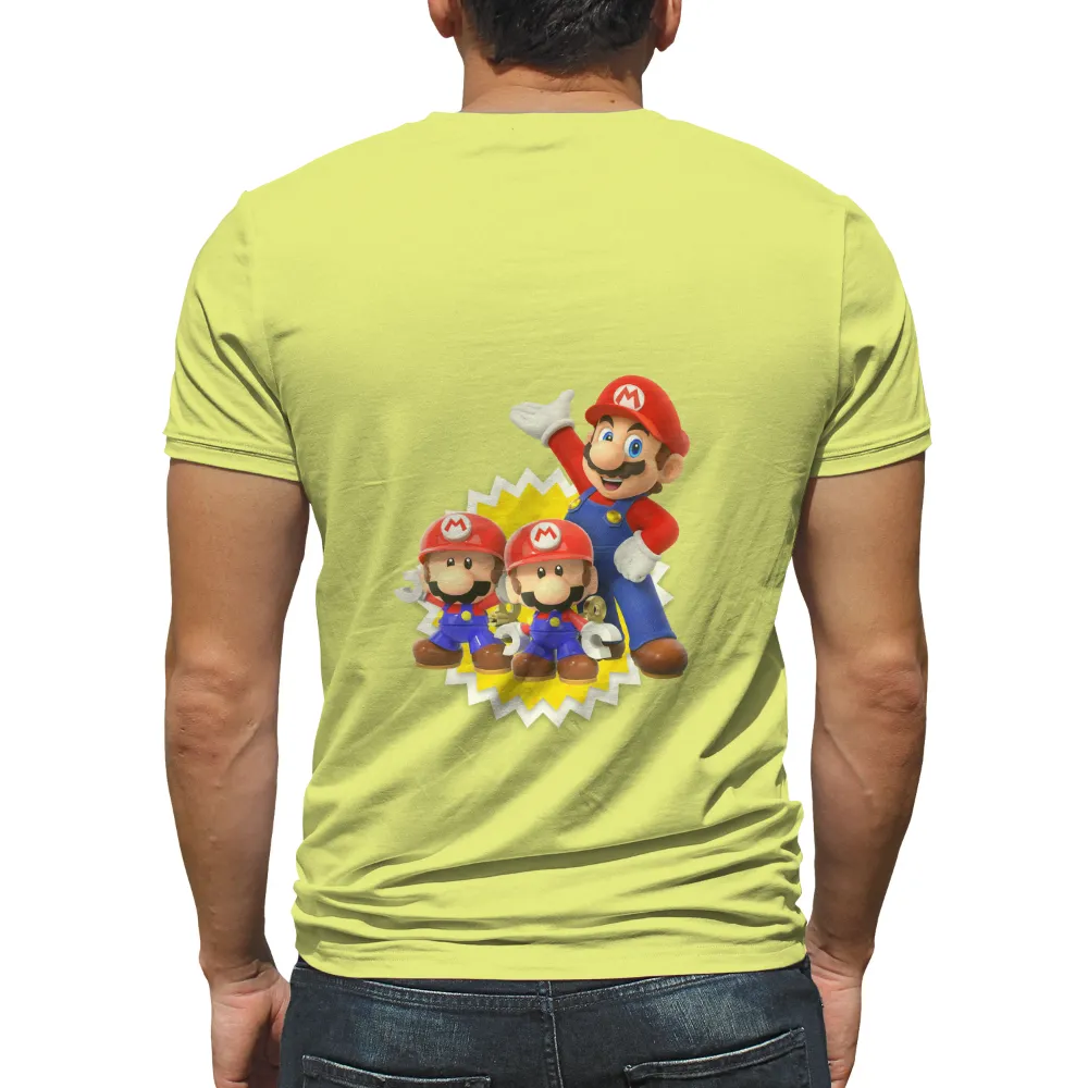 TShirt Design: Mario and Mini Marios Adventure|patent pending mario shirt