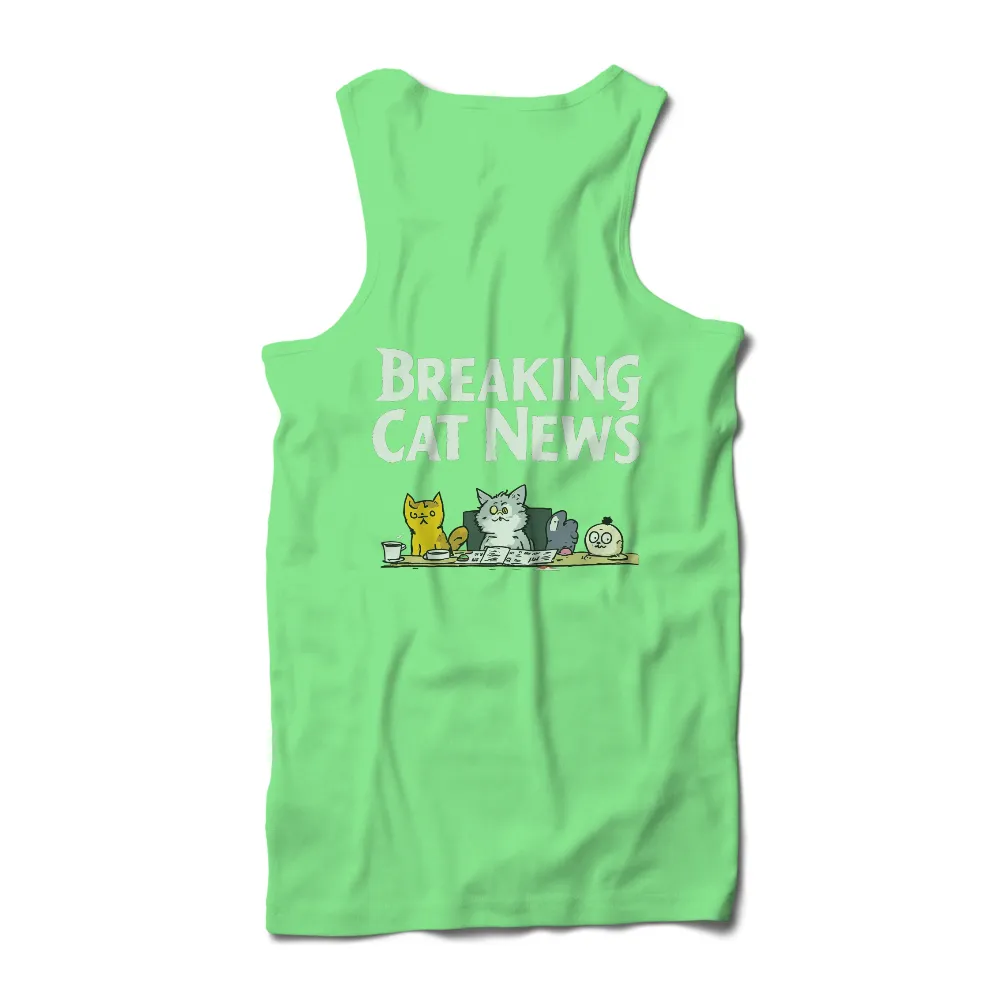 T-Shirts Custom: Breaking Cat News - Whiskers, Paws, and Muffin's Morning Brew|cats are aliens t shirt