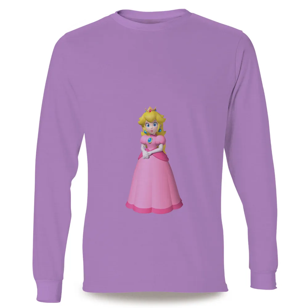 Tee Shirts Printed - Princess Peach: Strength and Grace|video game valentine shirt