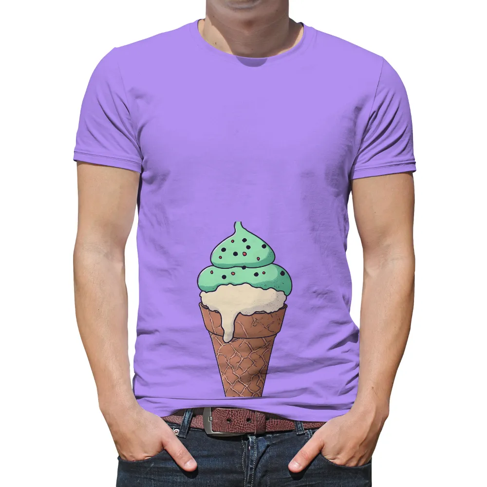 Graphic Tees: Whimsical Ice Cream Cone - Summer Memories|best t shirts for the summer