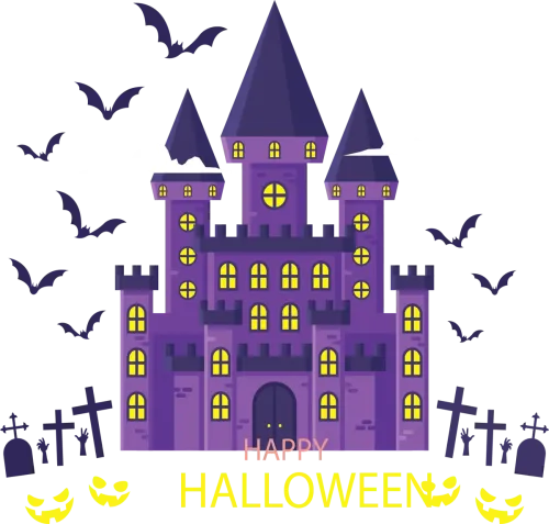 TShirt Design: Explore the Magical Castle of Halloween Night