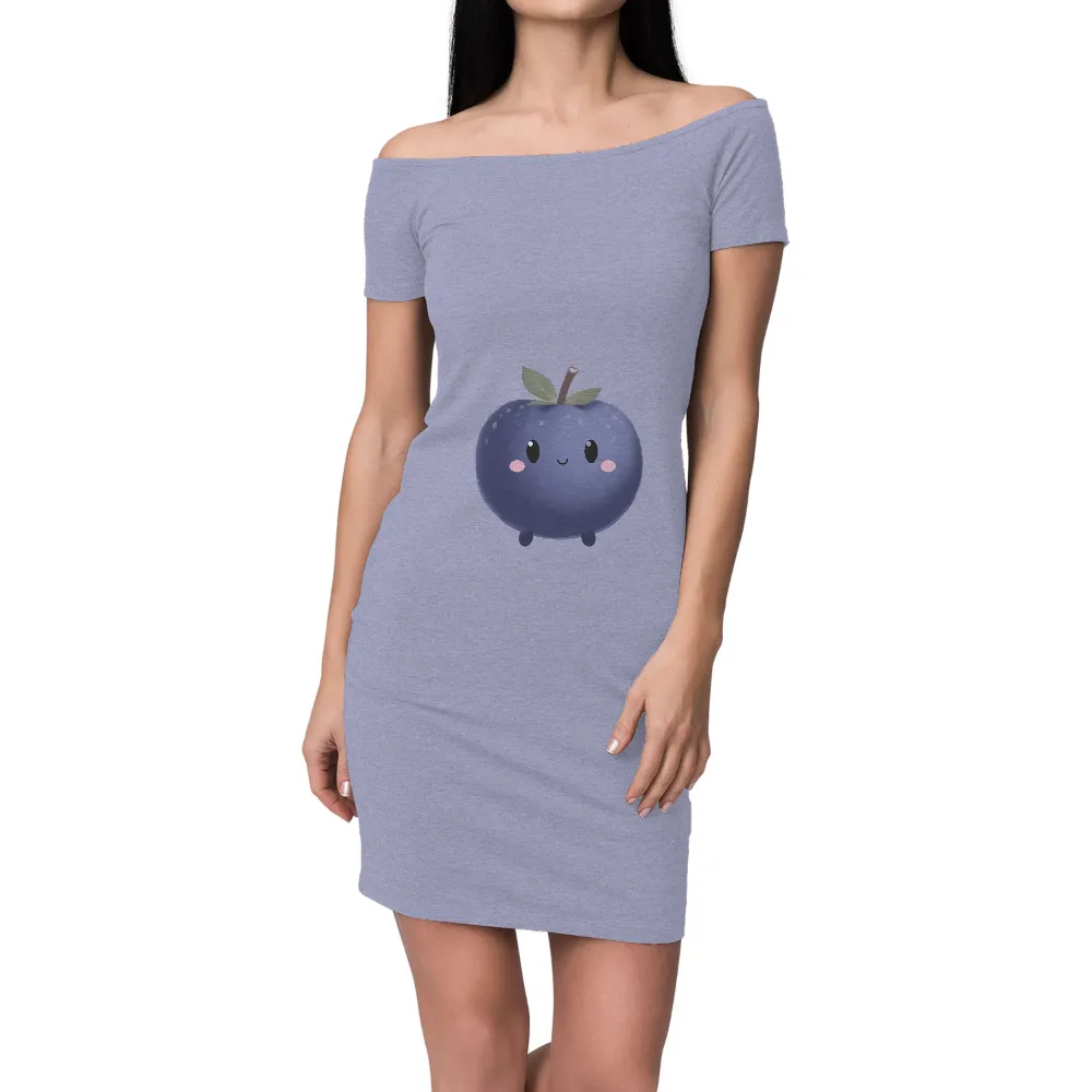 Tee Shirts Printed: Berry the Blueberry - Spread Joy and Happiness|cute shirts for valentine's day