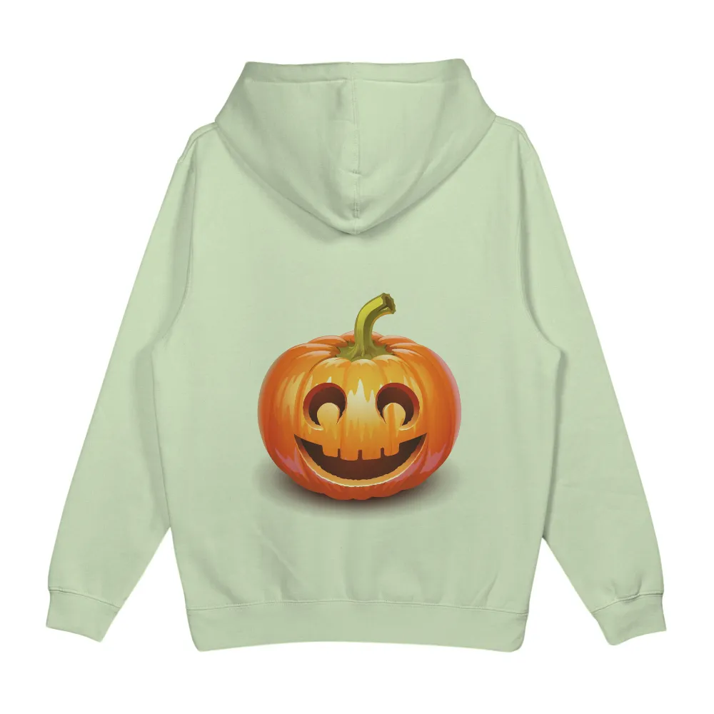 Custom T-Shirt Printing: Cheerful Halloween Pumpkin Design|holiday camp shirts