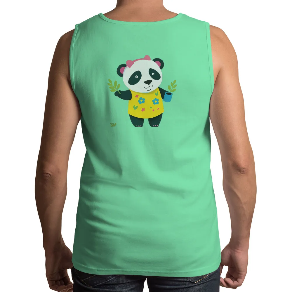 T-Shirts Pattern: Blossom the Panda - Nature's Joy|pirate panda clothing