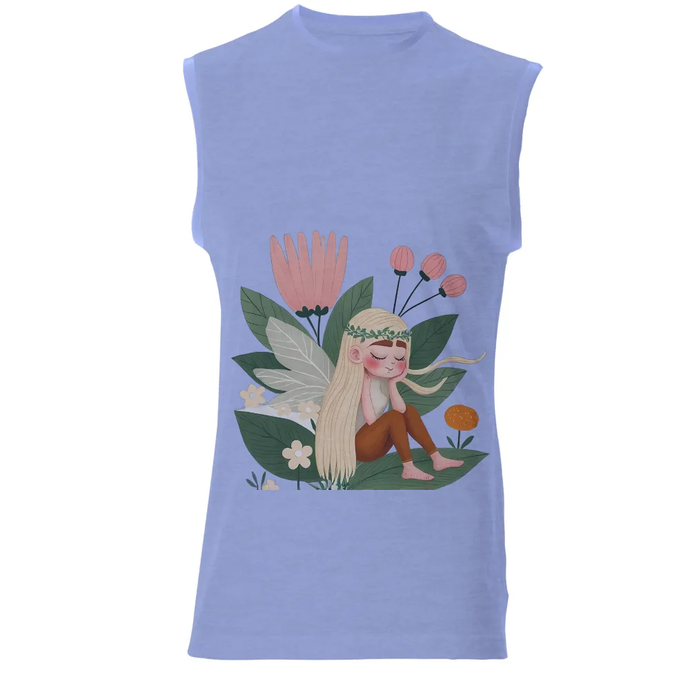 TShirt Design: Elara the Fairy in a Serene Garden|superman and wonder woman couple shirts