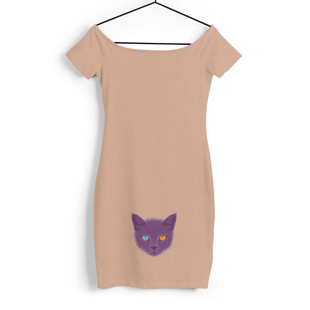 T-Shirt Printing: Luna the Enchanting Cat with Blue and Orange Eyes|henrik lundqvist night