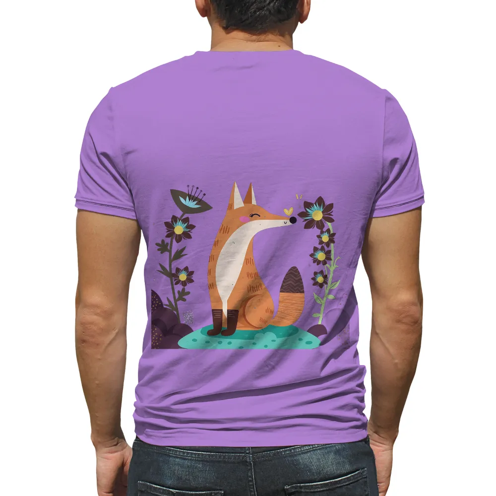 Whimsical Fox T-Shirt Design: Nature's Harmony|dad a sons first hero a daughters first love shirt