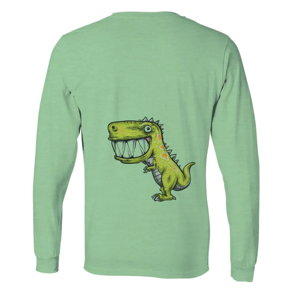 Shirts Graphic Tees: Cheerful Rex - The Adventurous Dinosaur|custom name cartoon t shirt