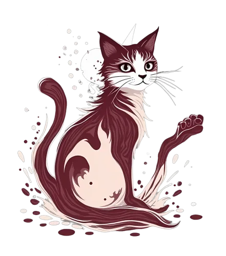 Shirts Graphic Tees: Mystical Cat with Celestial Orb