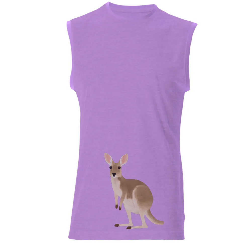 Graphic Tees: Minimalist Kangaroo - Strength and Resilience|strength camp shirt