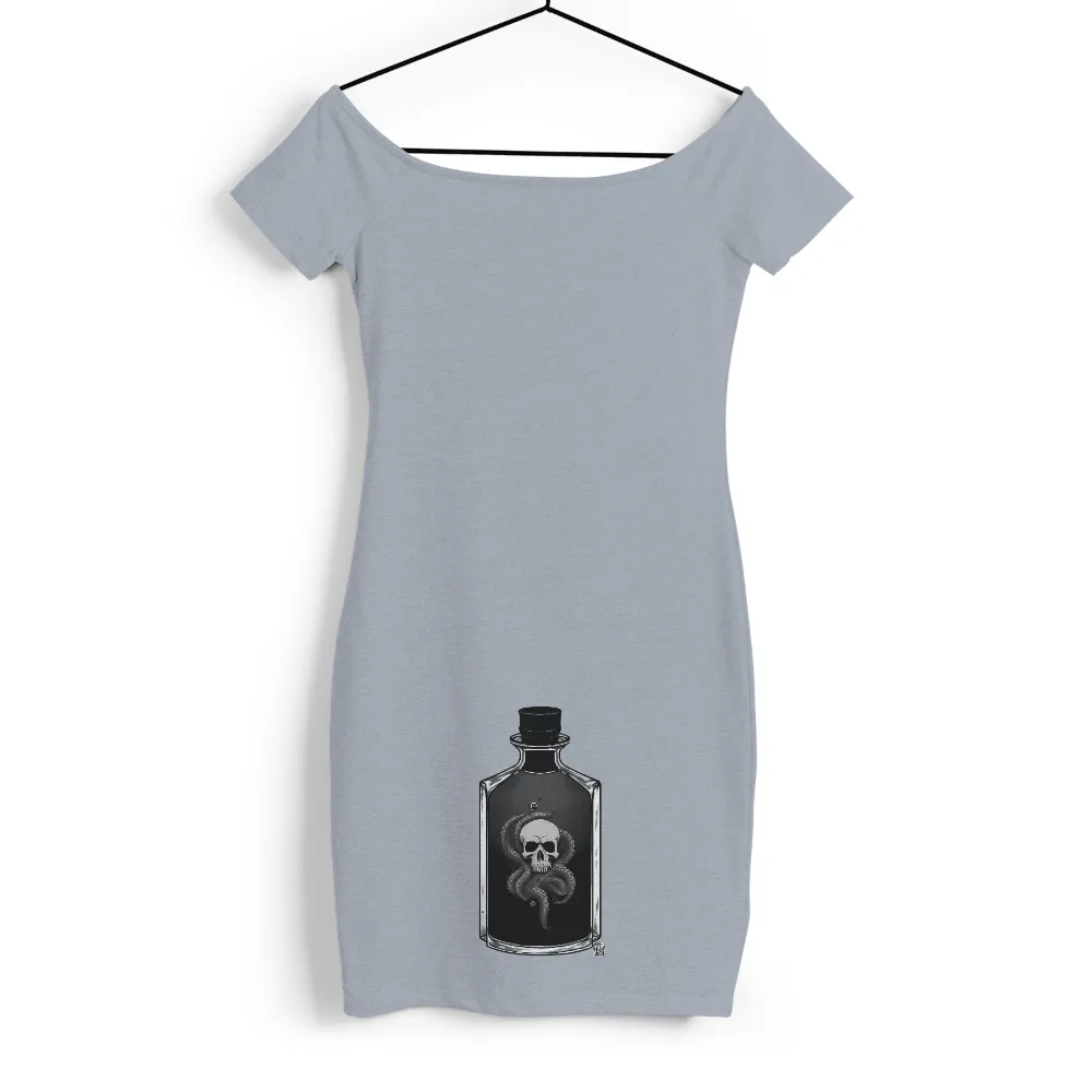 Shirts Graphic Tees: Dark Bottle with Skull and Tentacles|seth rollins monday night messiah t shirt