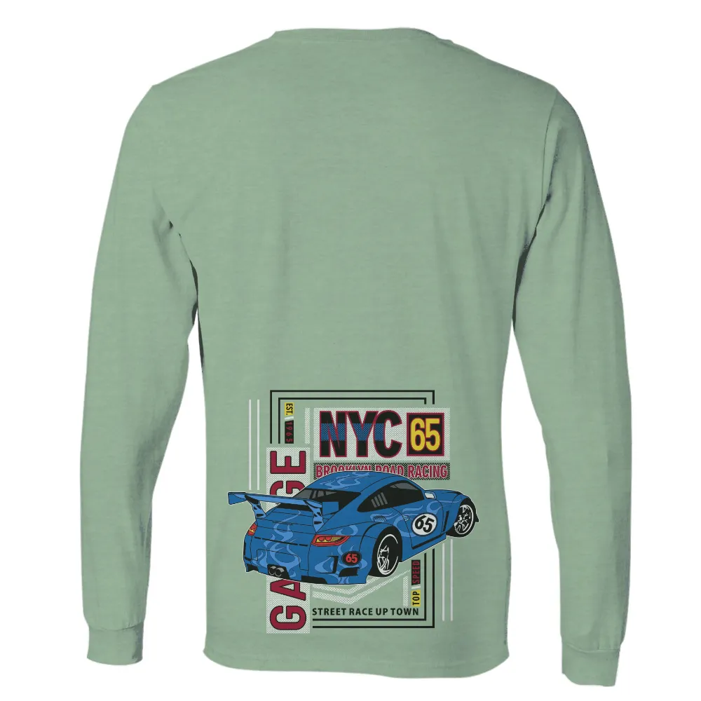 Tee Shirt Printing: NYC 65 Brooklyn Road Racing Sports Car Design|art t shirt design vintage